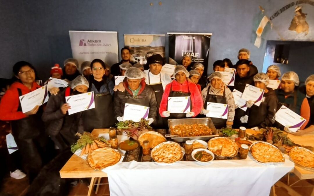 Junto a Sales de Jujuy, familias y estudiantes de Huáncar aprenden a cocinar con vegetales