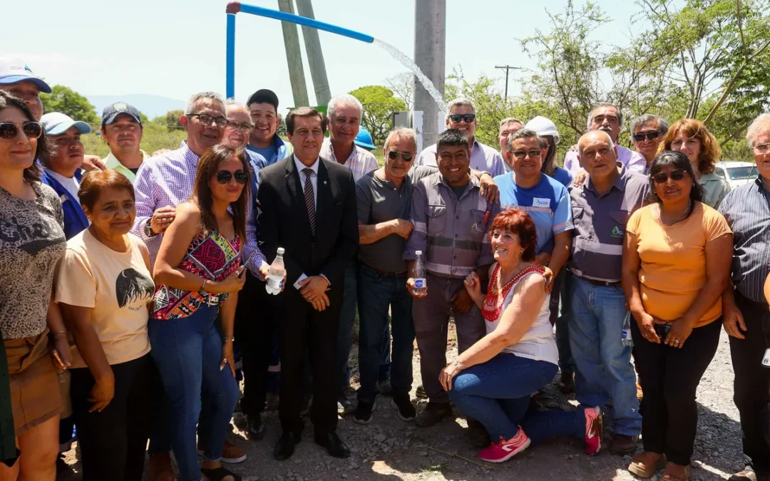 Sadir inauguró una obra de provisión de agua que beneficia a todos los vecinos El Ceibal